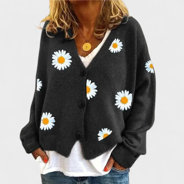 Teresa™ | Cardigan con ricamo floreale