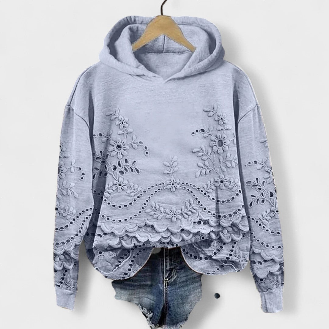 Rosaura™ | Maglione con dettagli in pizzo