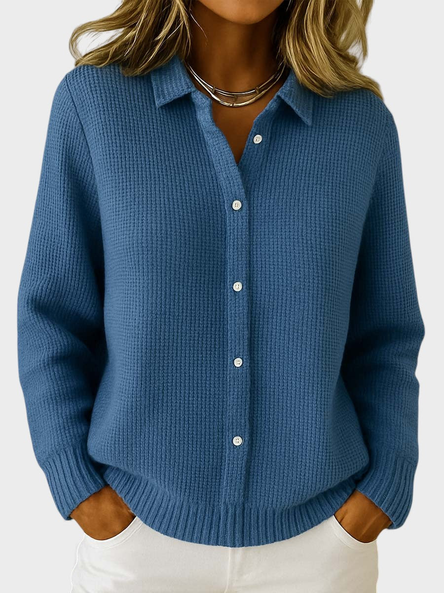 Lucía™ | Cardigan classico a maglia con bottoni
