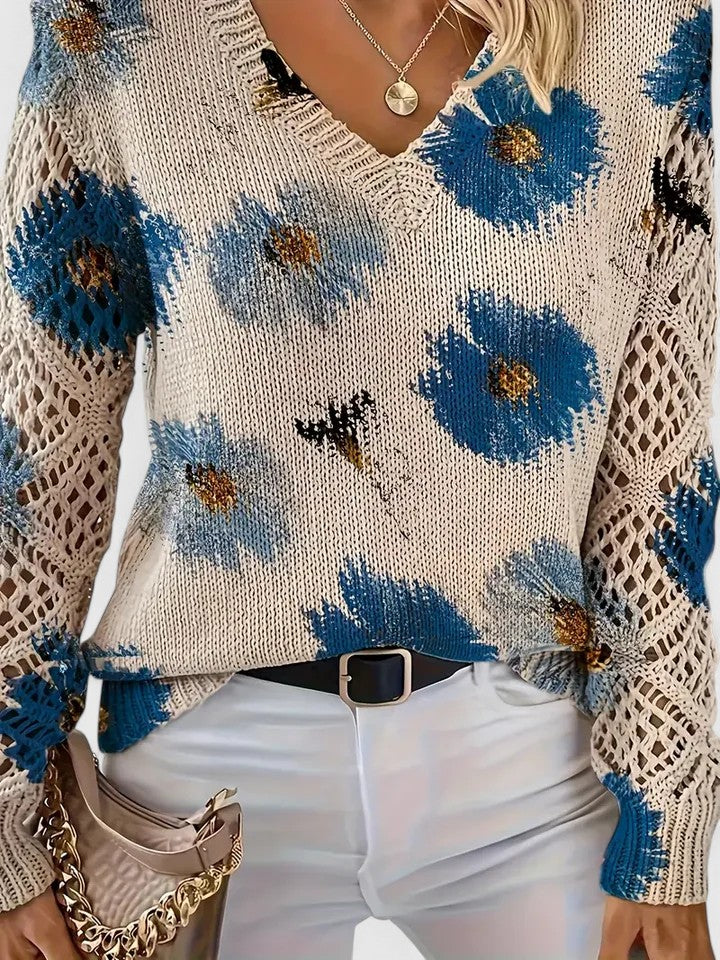 Antonia™ | Maglione elegante con stampa floreale