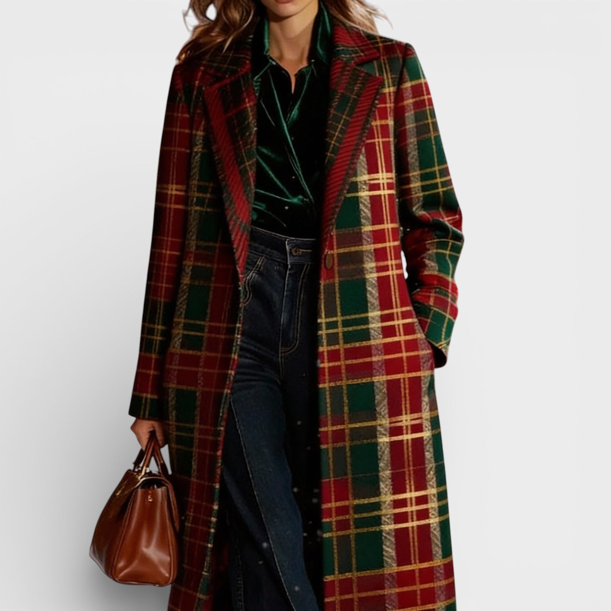 Benita™ | Cappotto classico a quadri