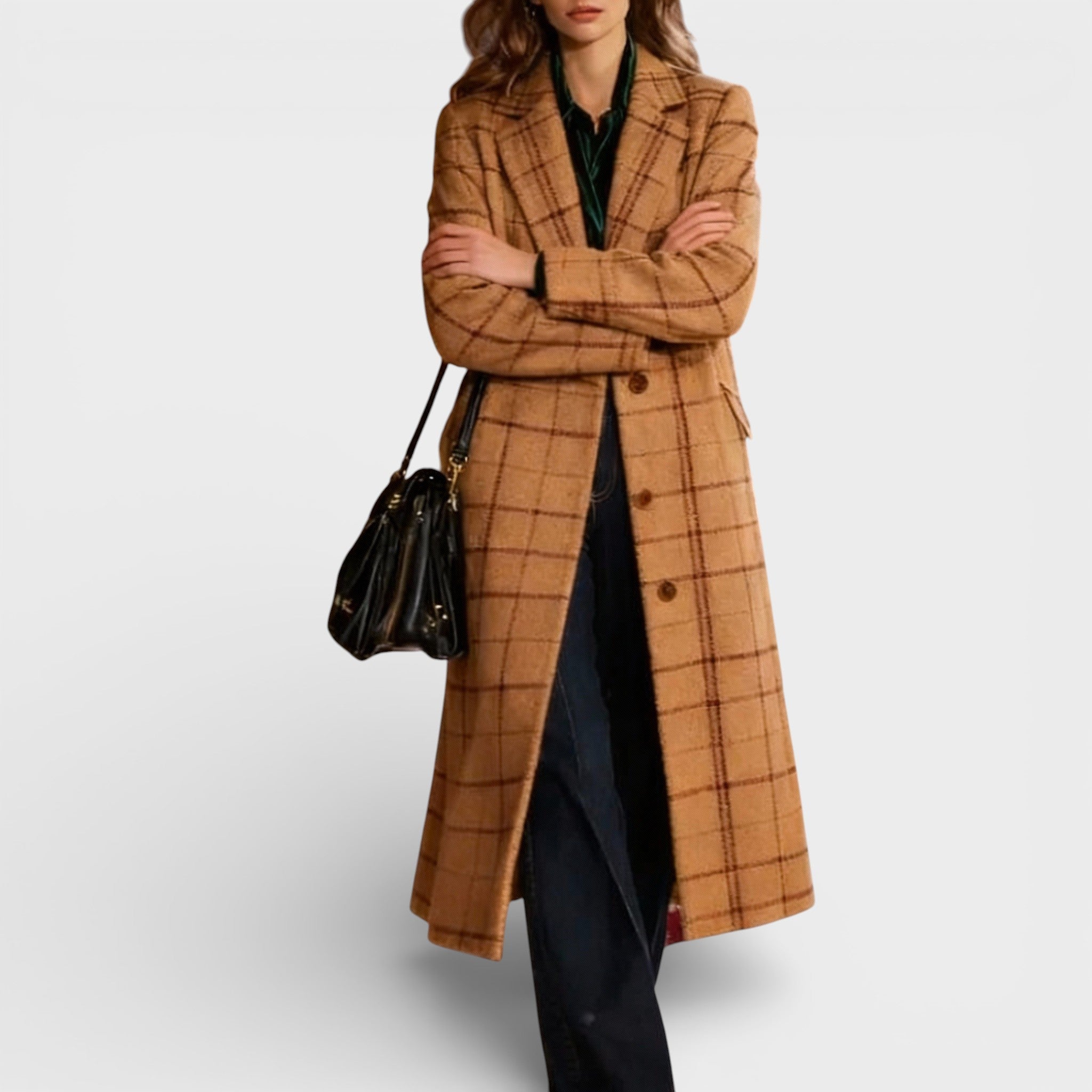Benita™ | Cappotto classico a quadri