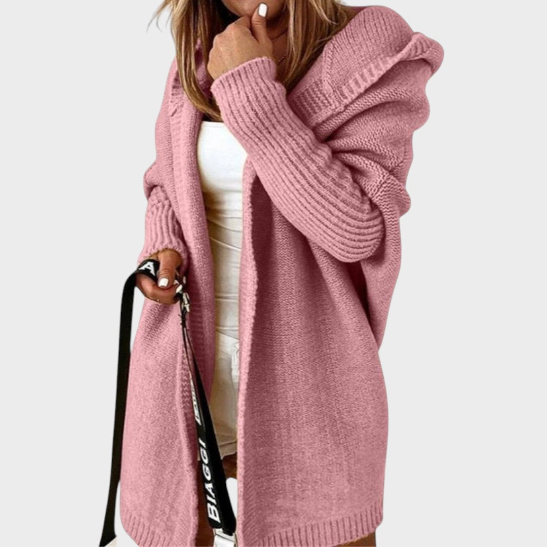 Marcela™ | Cardigan in Maglia Oversized con Cappuccio
