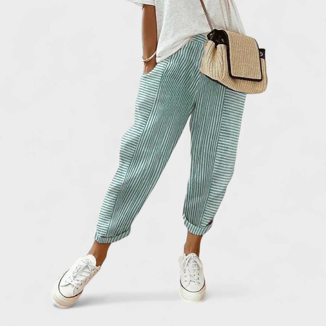 Lucía™ | Pantaloni a Righe con Stile