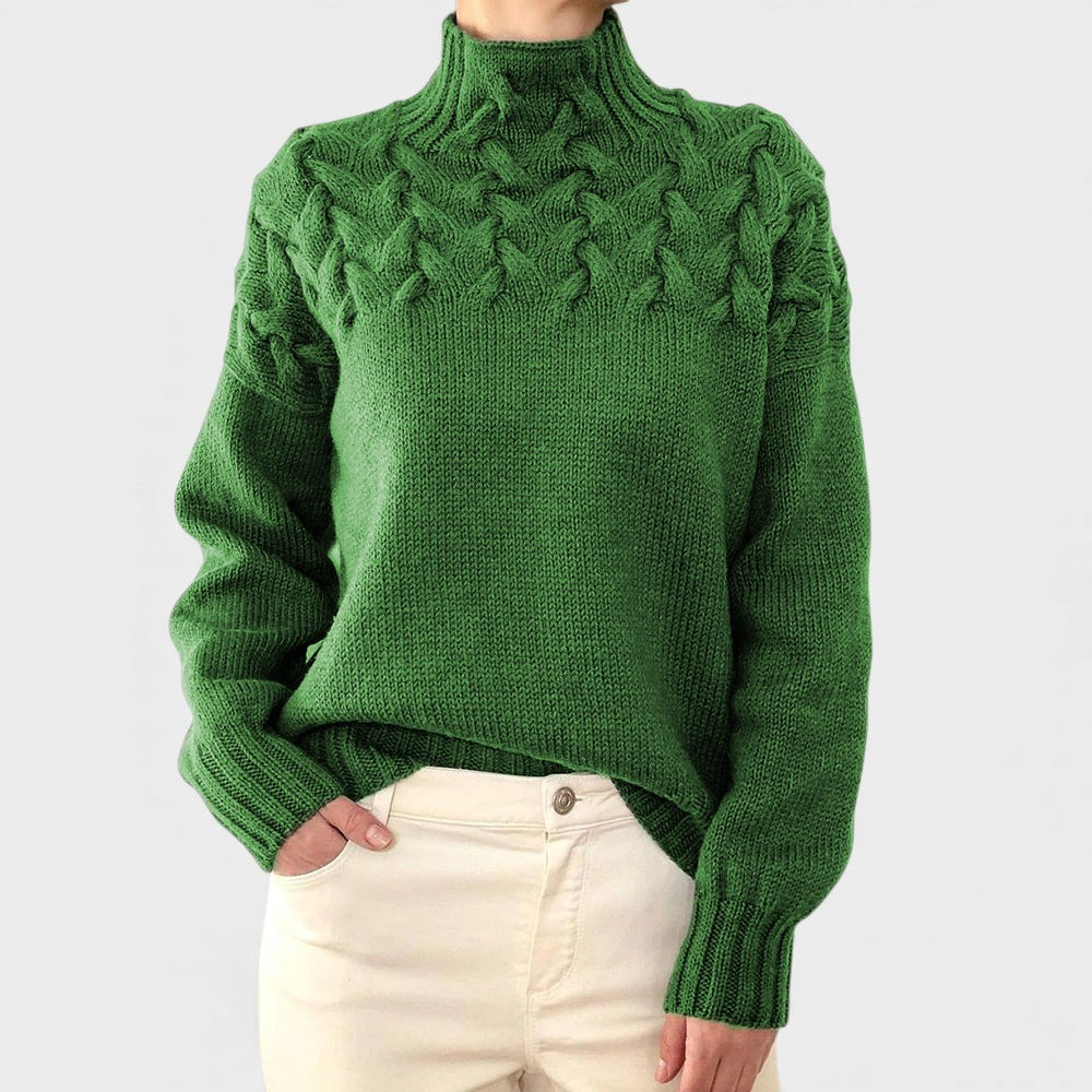 Nora™ | Maglione a maglia caldo con collo alto