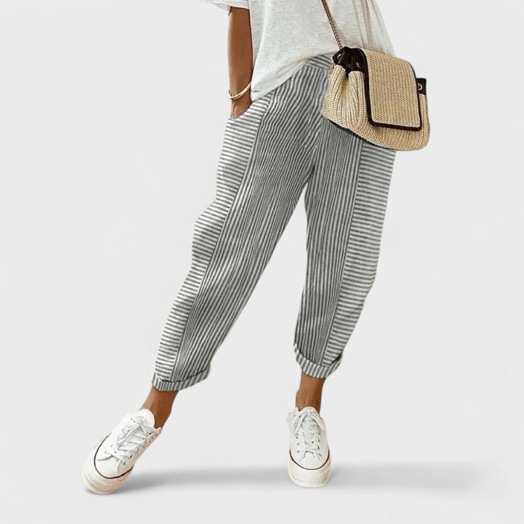 Lucía™ | Pantaloni a Righe con Stile