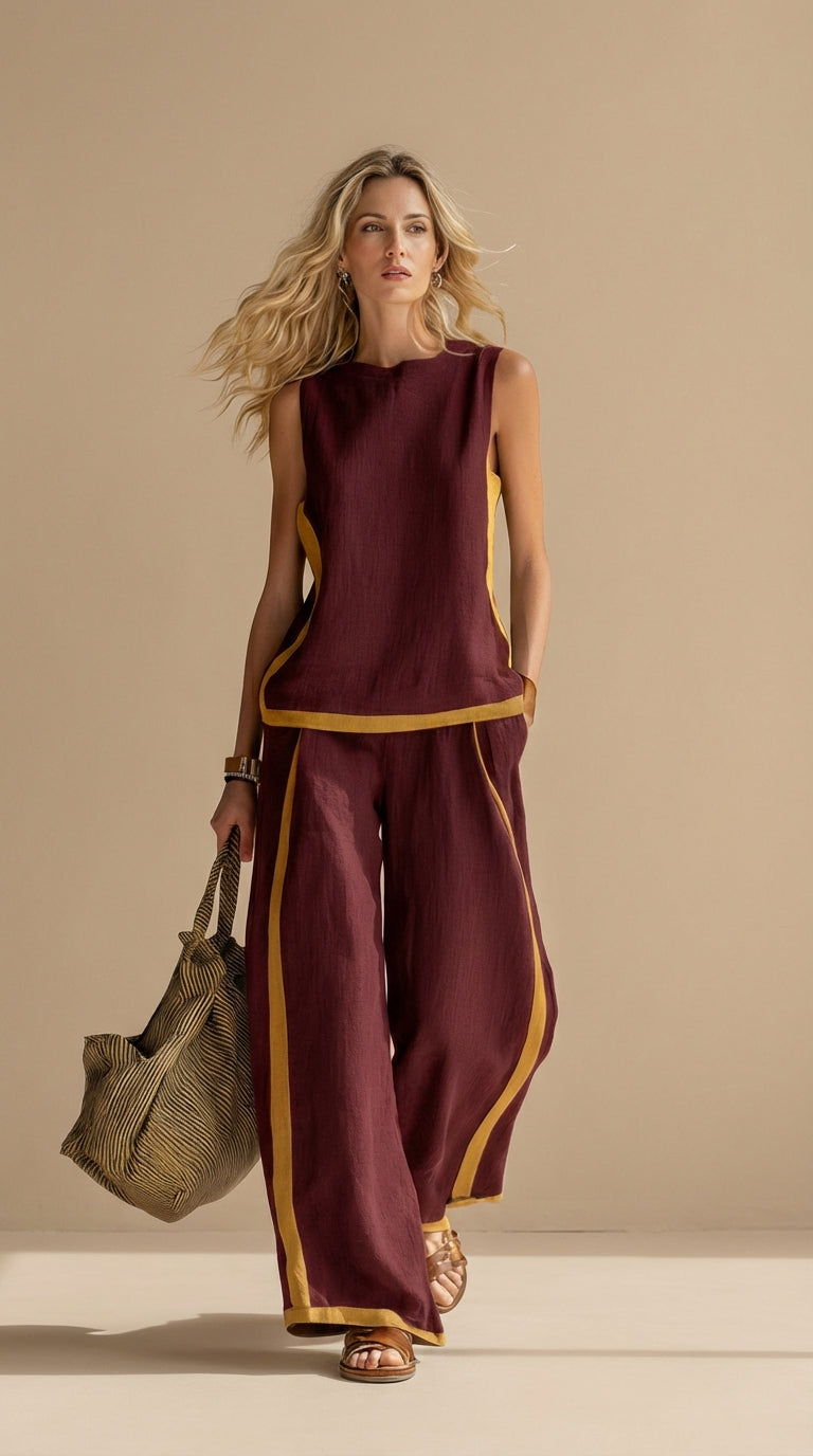 Paula™ | Completo elegante e comodo in lino e cotone