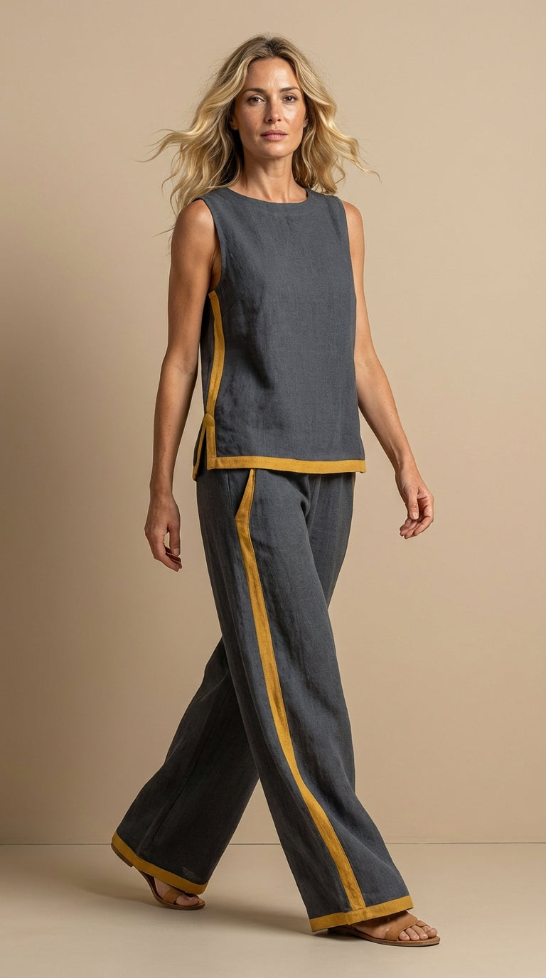 Paula™ | Completo elegante e comodo in lino e cotone
