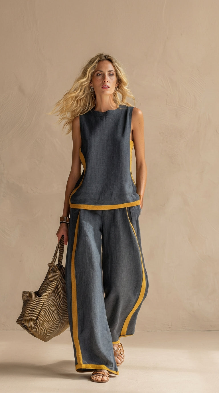 Paula™ | Completo elegante e comodo in lino e cotone