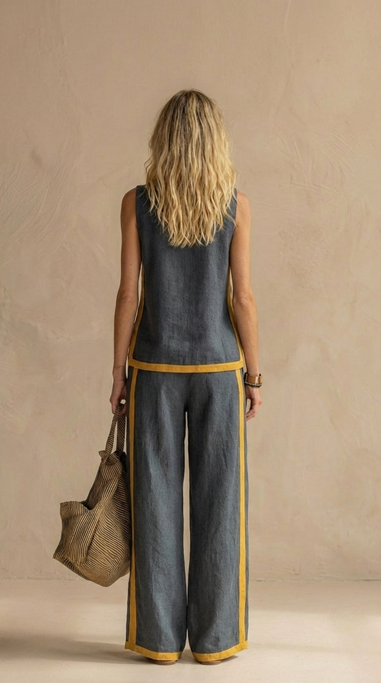 Paula™ | Completo elegante e comodo in lino e cotone