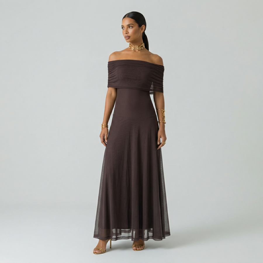 Giorgina – Vestito Maxi Off-Shoulder