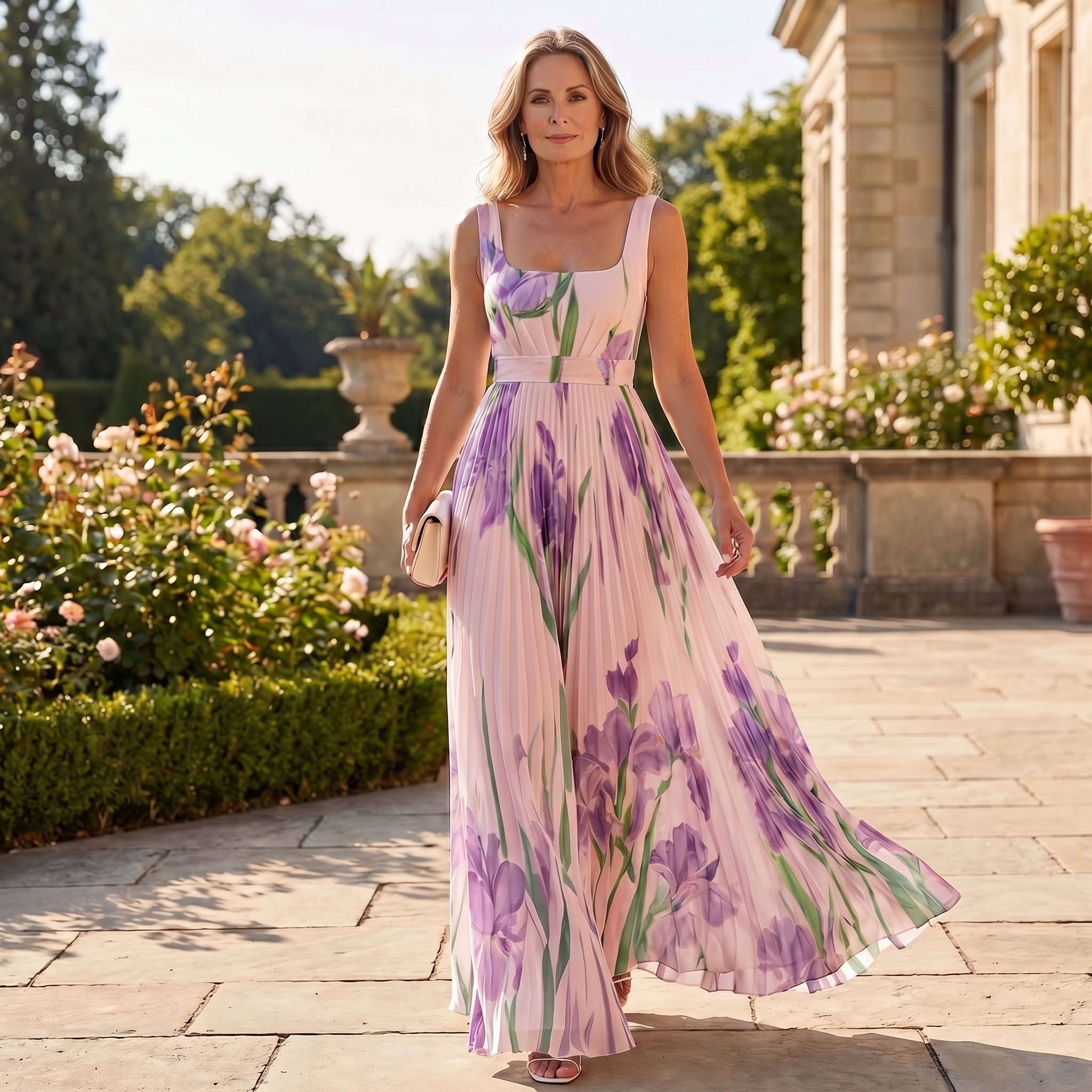 Isla | Abito Maxi Floreale Elegante