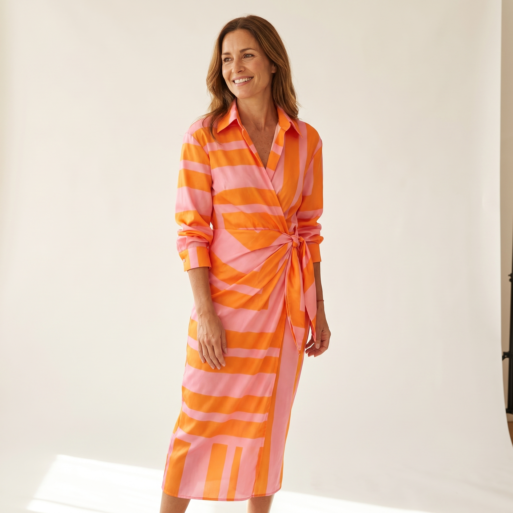 Cecilia | Abito Elegante a Righe