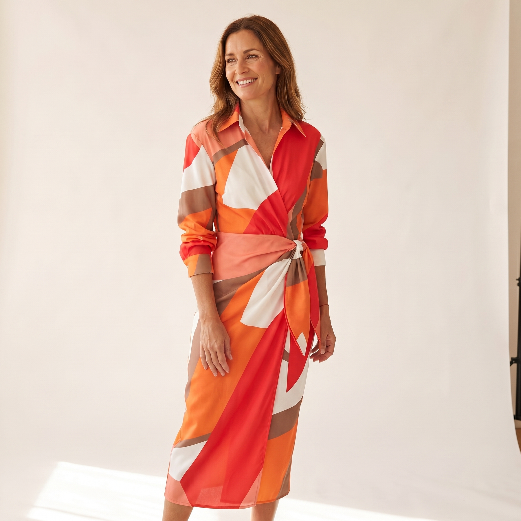Cecilia | Abito Elegante a Righe