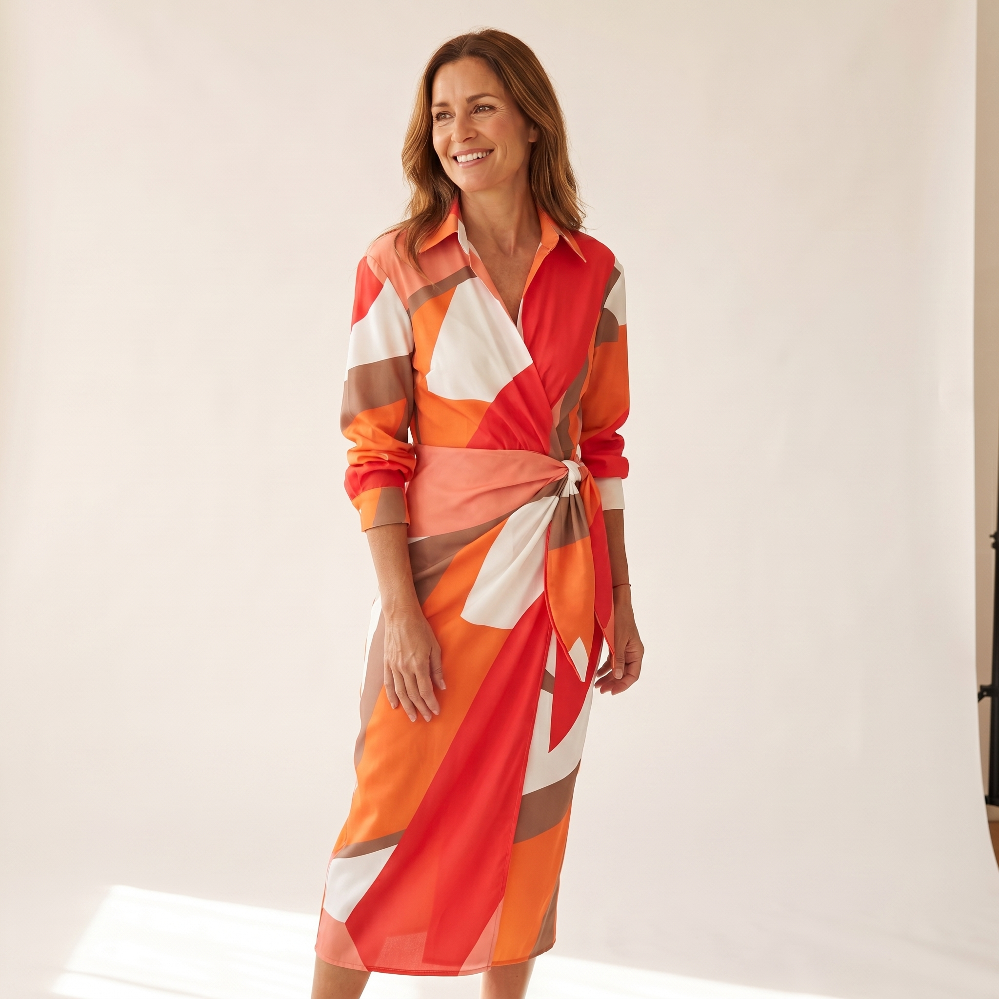 Cecilia | Abito Elegante a Righe