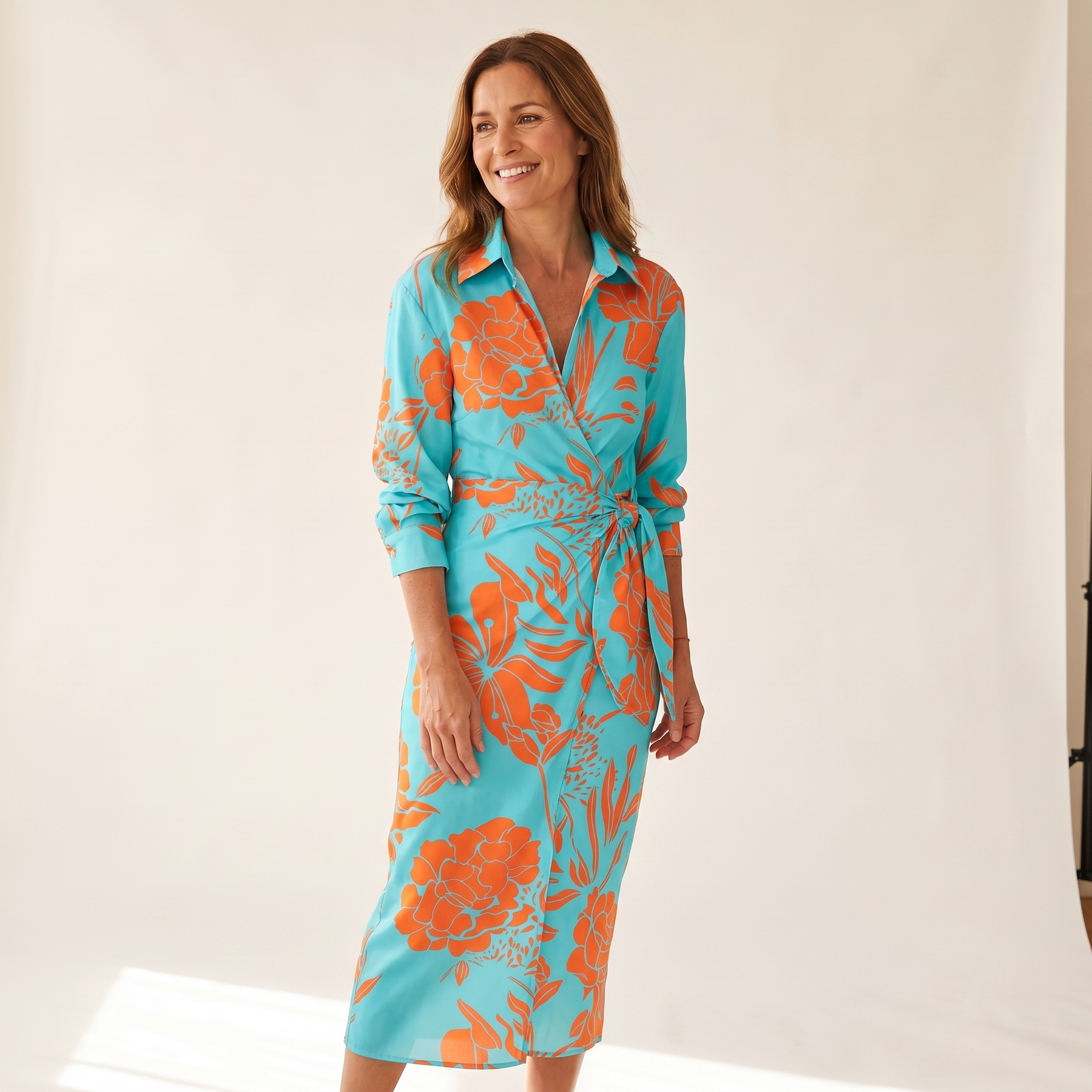 Cecilia | Abito Elegante a Righe