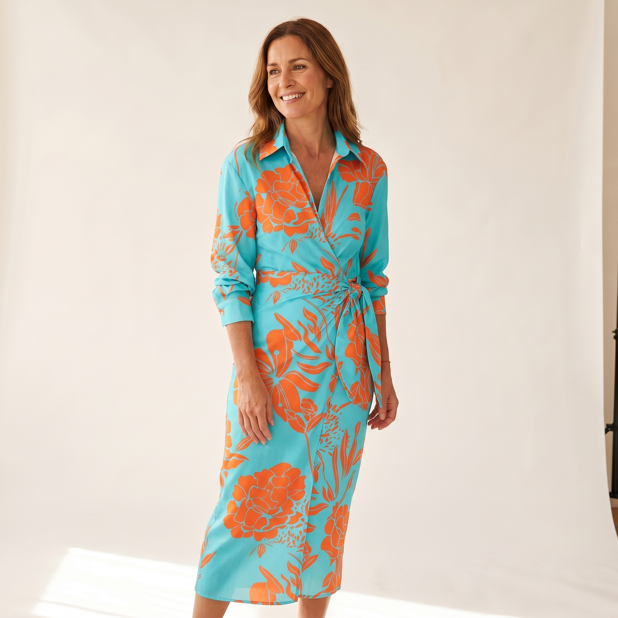 Cecilia | Abito Elegante a Righe