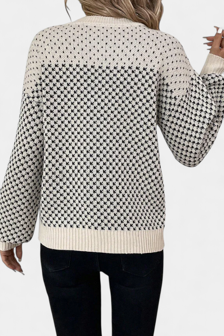 Rachael™ | Maglione a Collo Rotondo in Blocchi di Colore