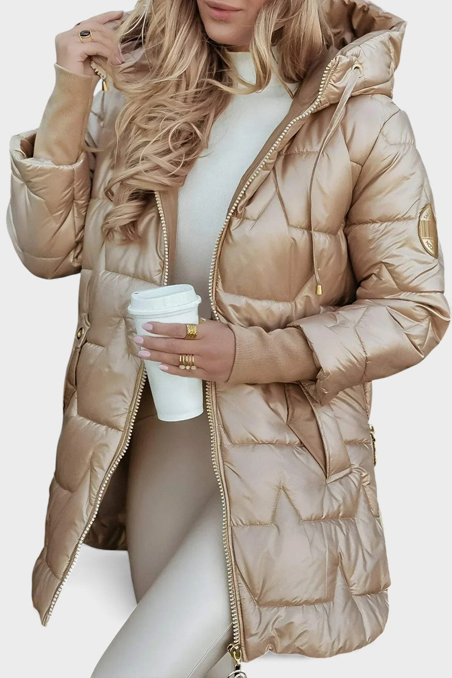 Carmen™ | Cappotto invernale elegante con cappuccio