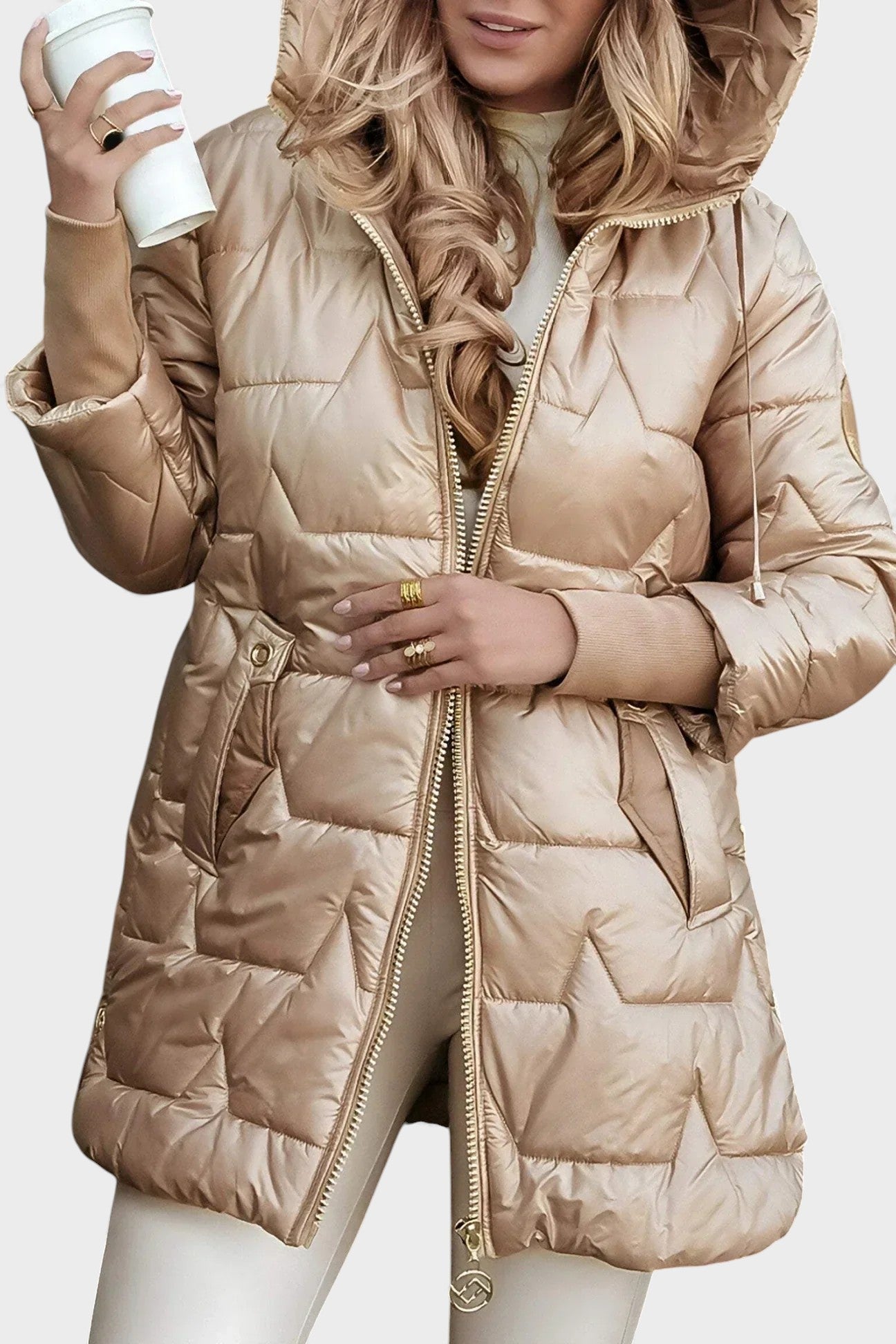 Carmen™ | Cappotto invernale elegante con cappuccio