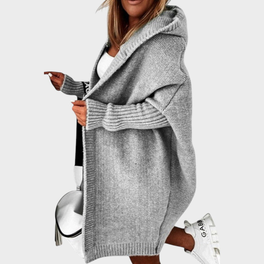 Marcela™ | Cardigan in Maglia Oversized con Cappuccio
