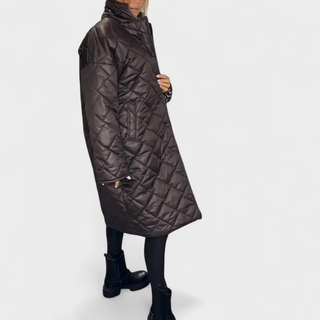 Isela™ | Cappotto reversibile con fodera elegante a leopardato