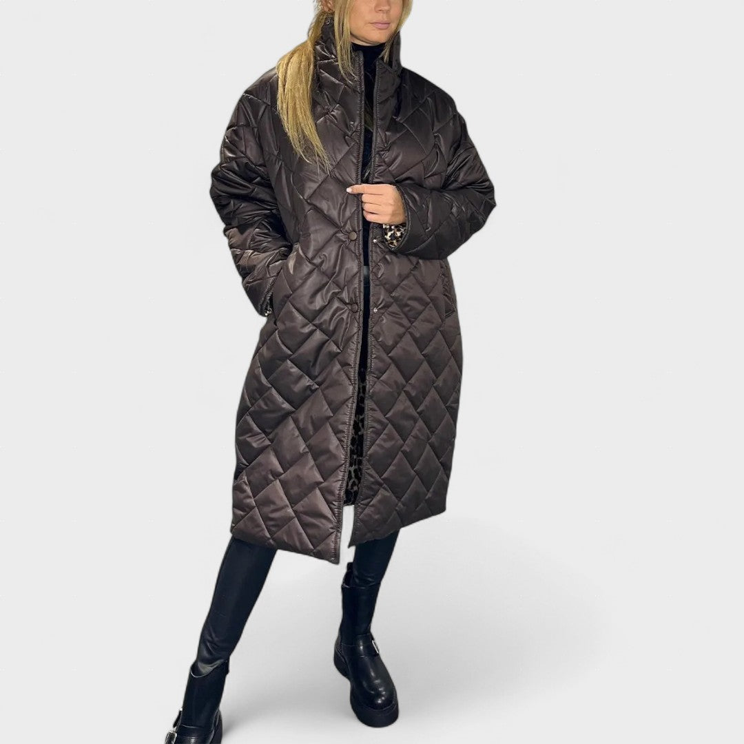 Isela™ | Cappotto reversibile con fodera elegante a leopardato