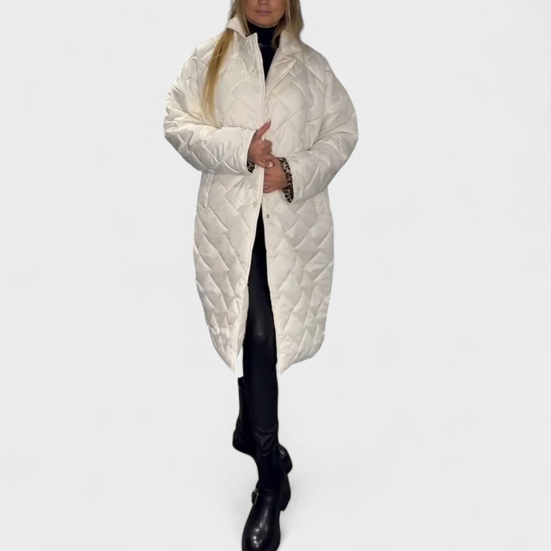 Isela™ | Cappotto reversibile con fodera elegante a leopardato