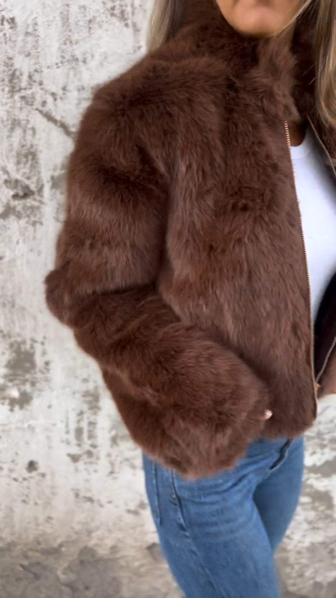 Cappotto con zip