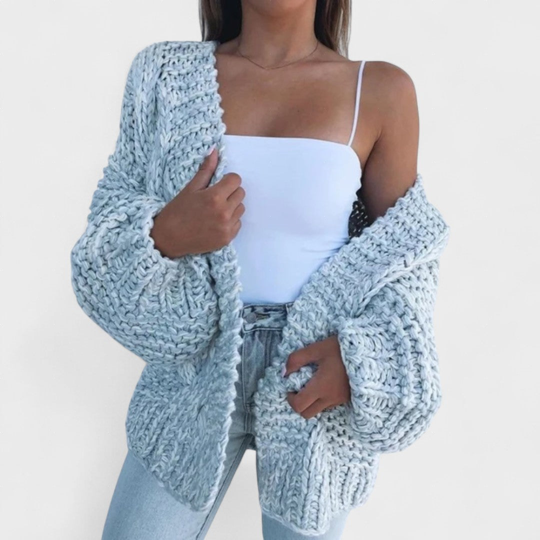 Francisca™ | Cardigan in maglia spessa e rilassata