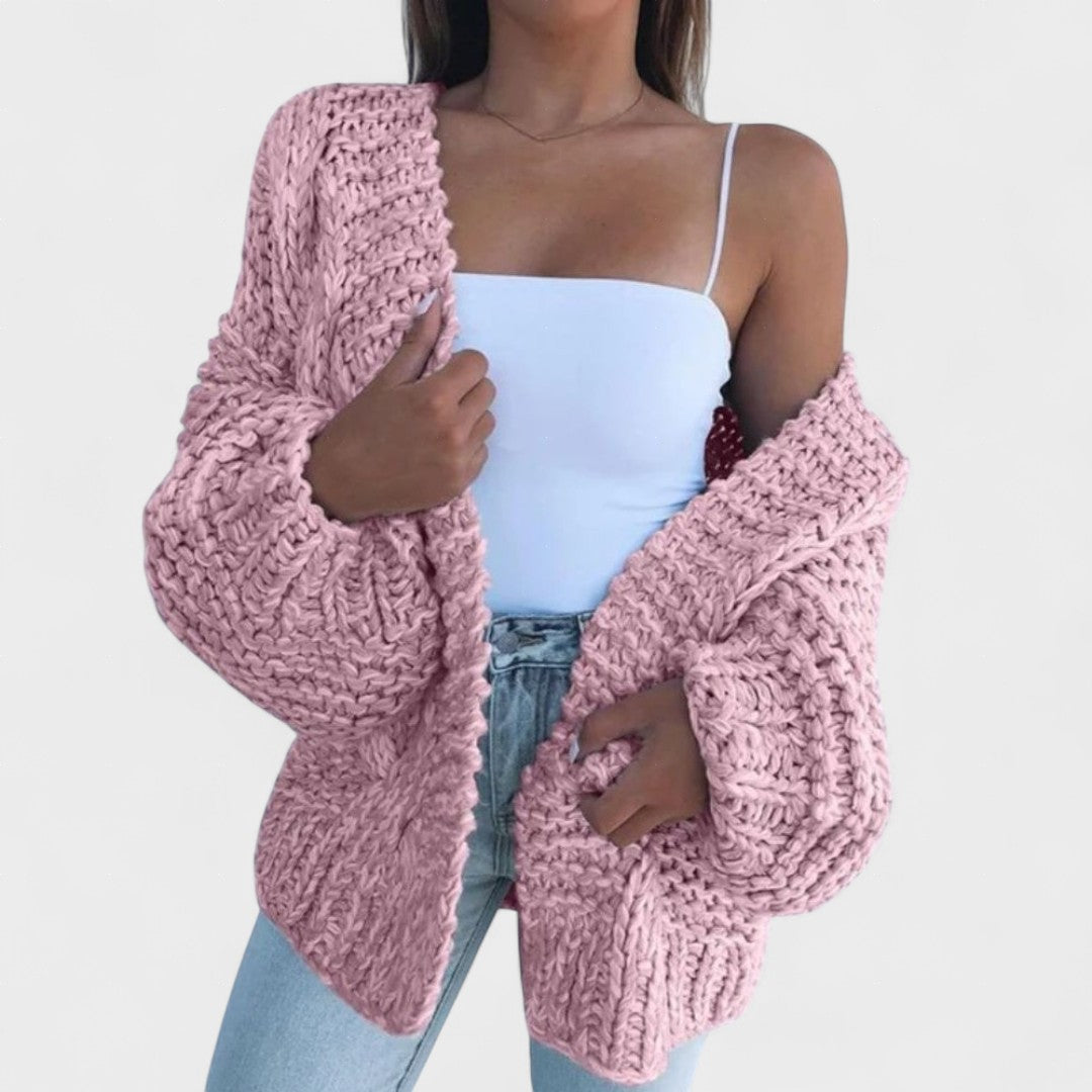 Francisca™ | Cardigan in maglia spessa e rilassata