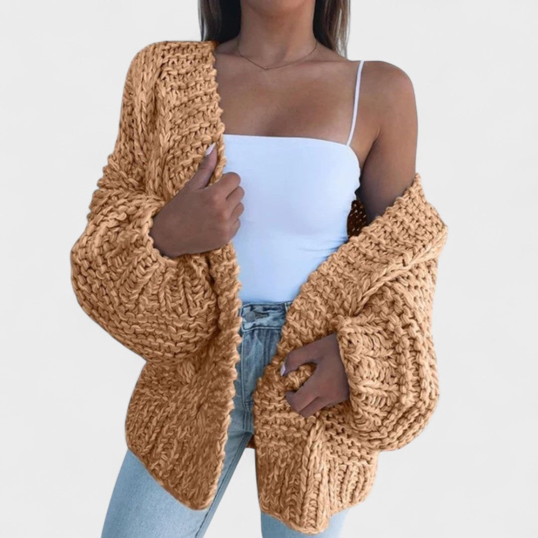 Francisca™ | Cardigan in maglia spessa e rilassata