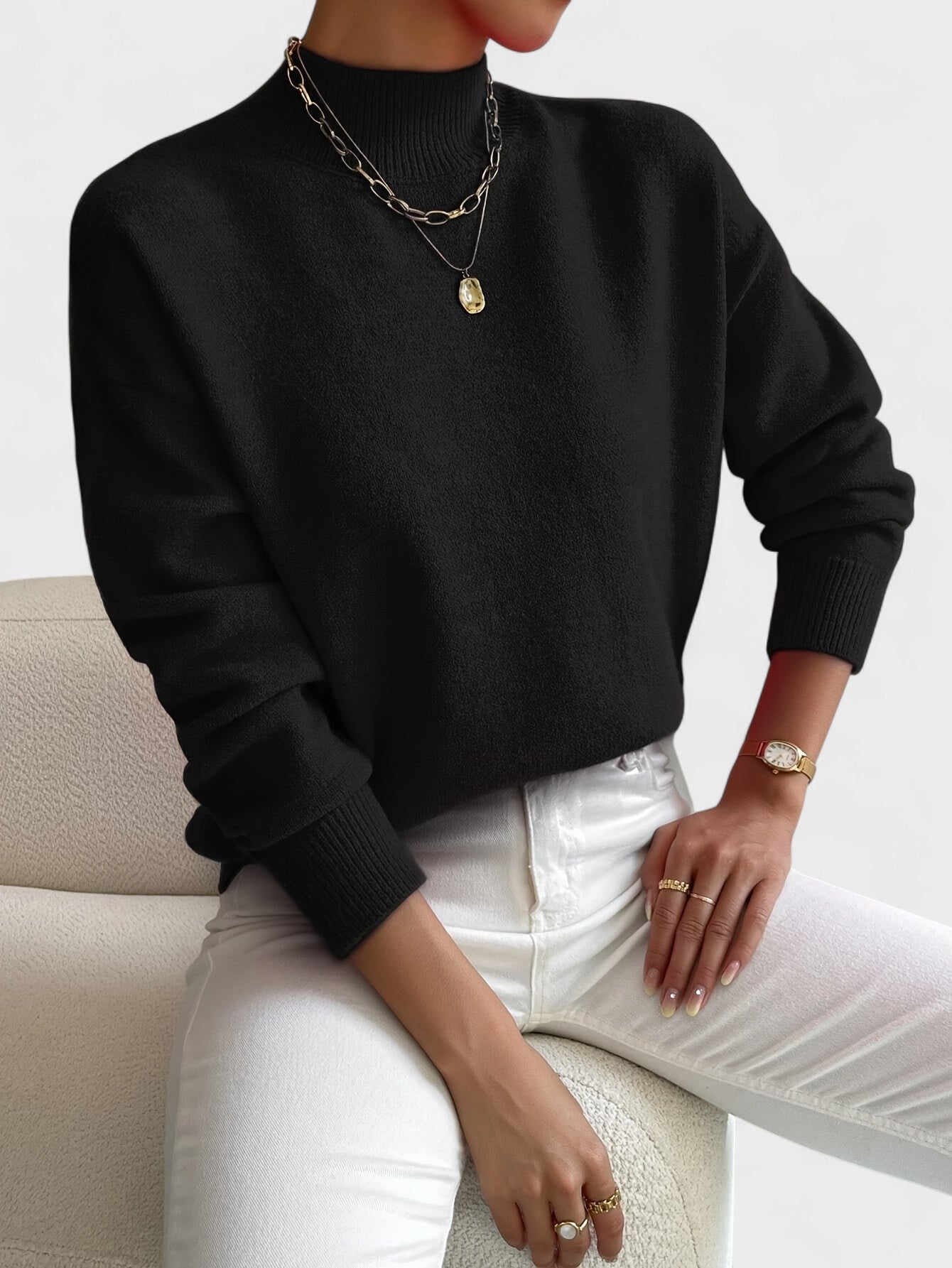 Petra™ | Maglione elegante con collo alto