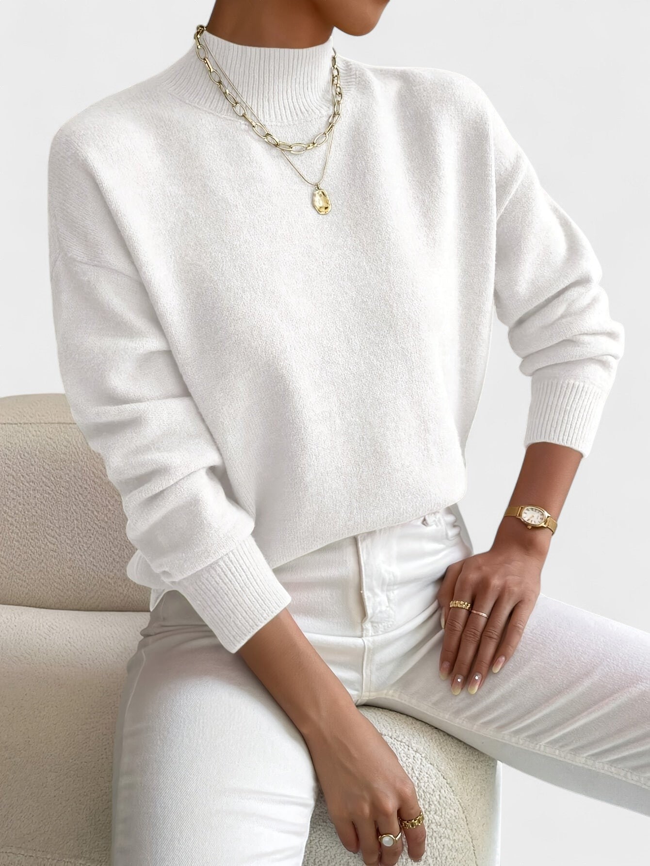 Petra™ | Maglione elegante con collo alto