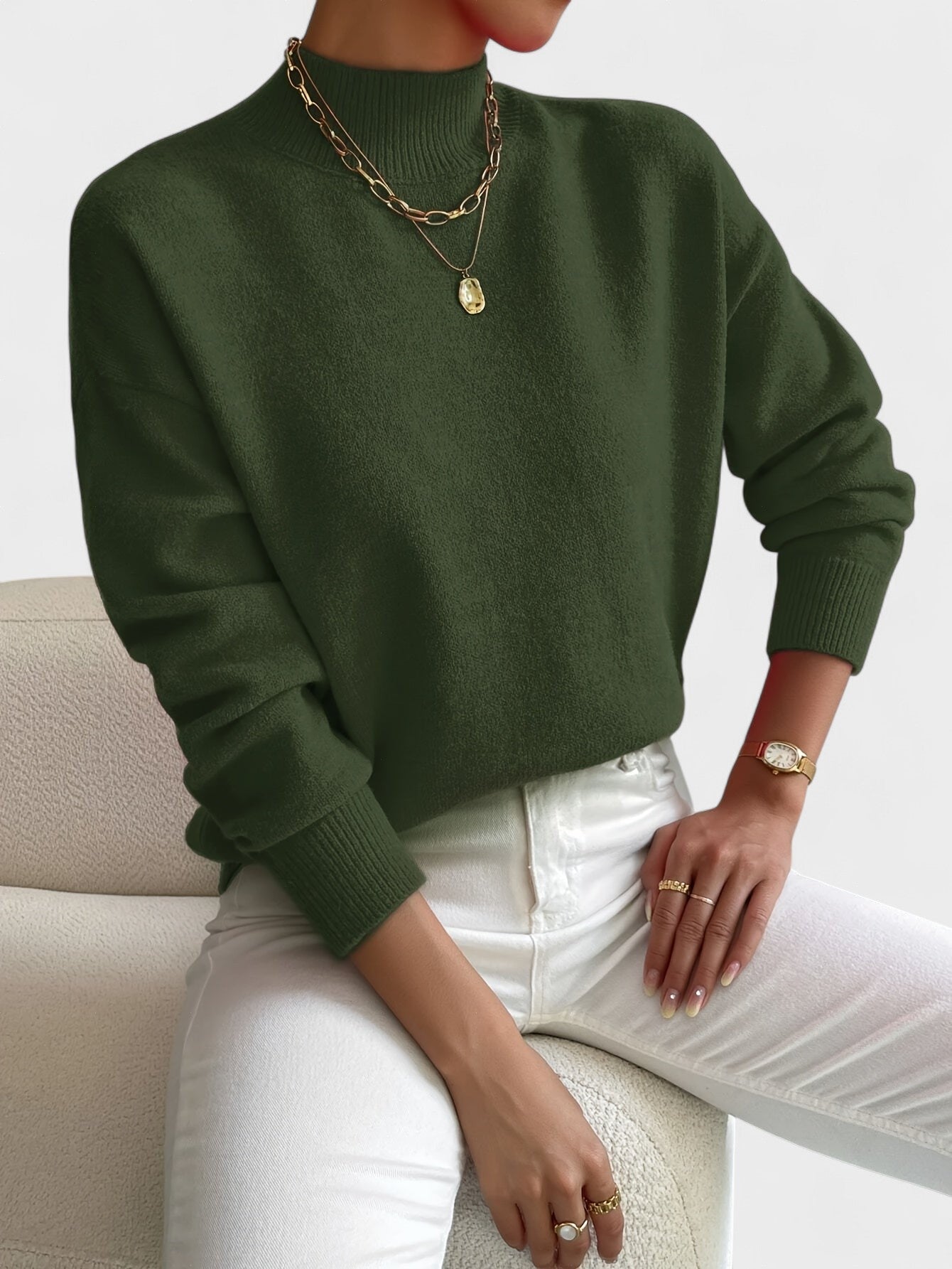 Petra™ | Maglione elegante con collo alto
