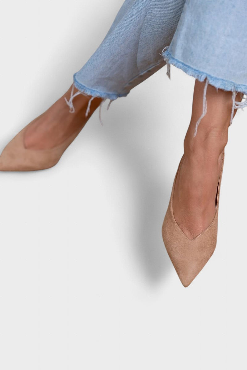 Alma™ | Eleganti scarpe slingback nude