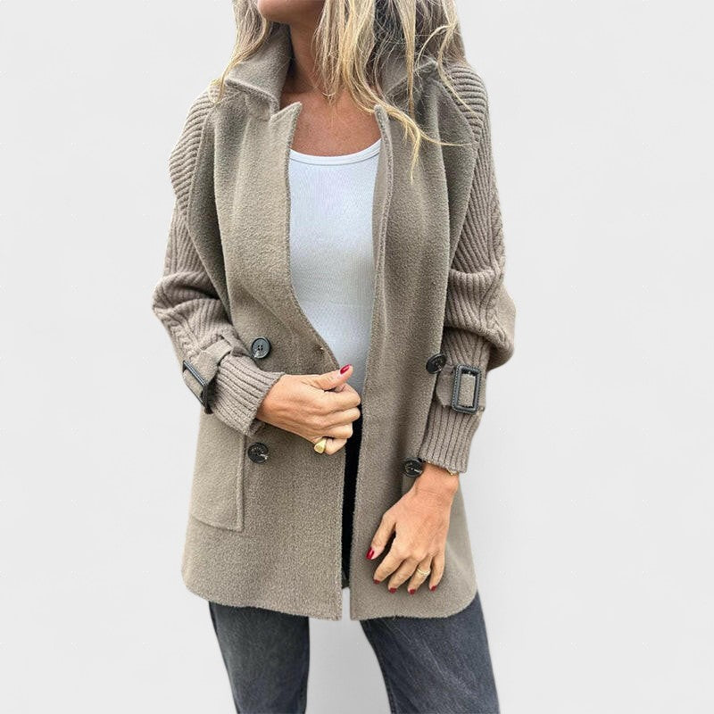 Noa™ | Cappotto a maglia di media lunghezza