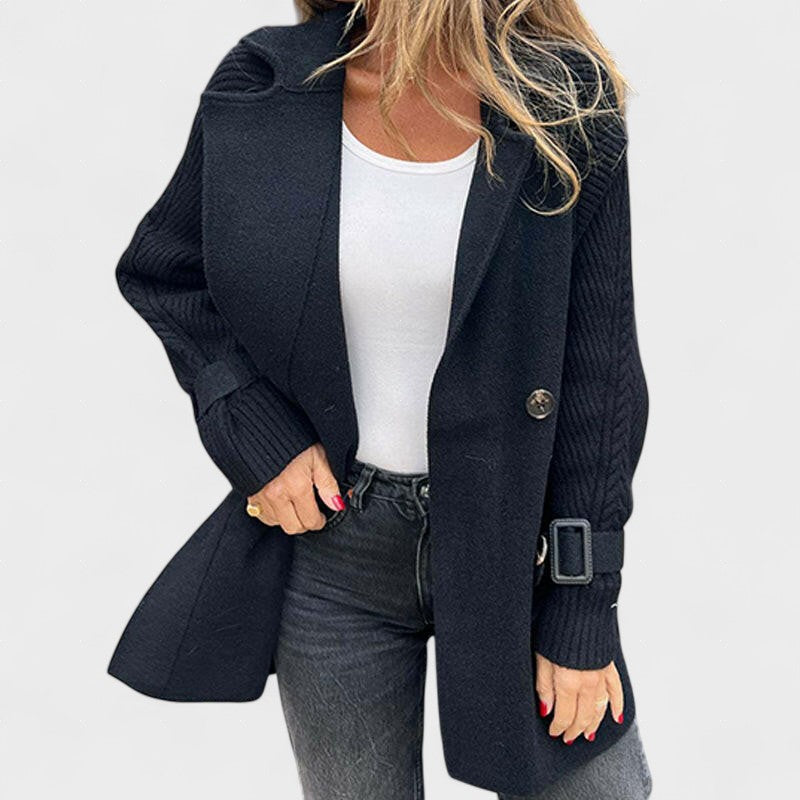 Noa™ | Cappotto a maglia di media lunghezza