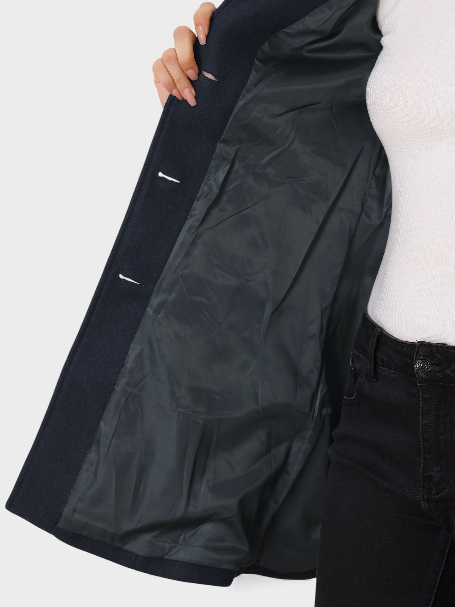 Raquel™ | Trench invernale con bottoni semplici