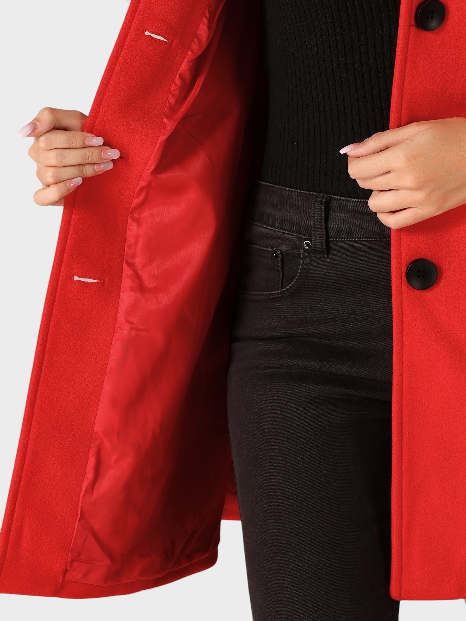 Raquel™ | Trench invernale con bottoni semplici