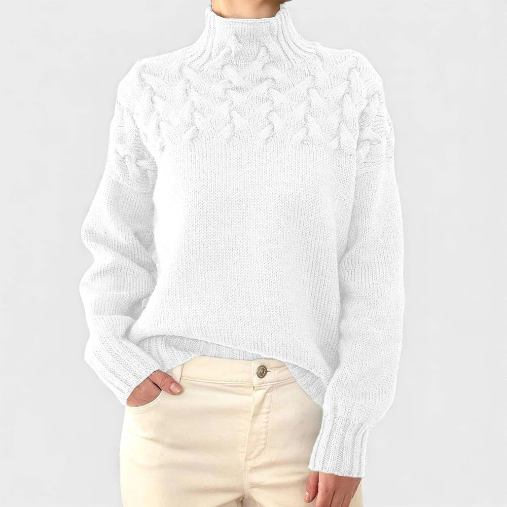 Nora™ | Maglione a maglia caldo con collo alto