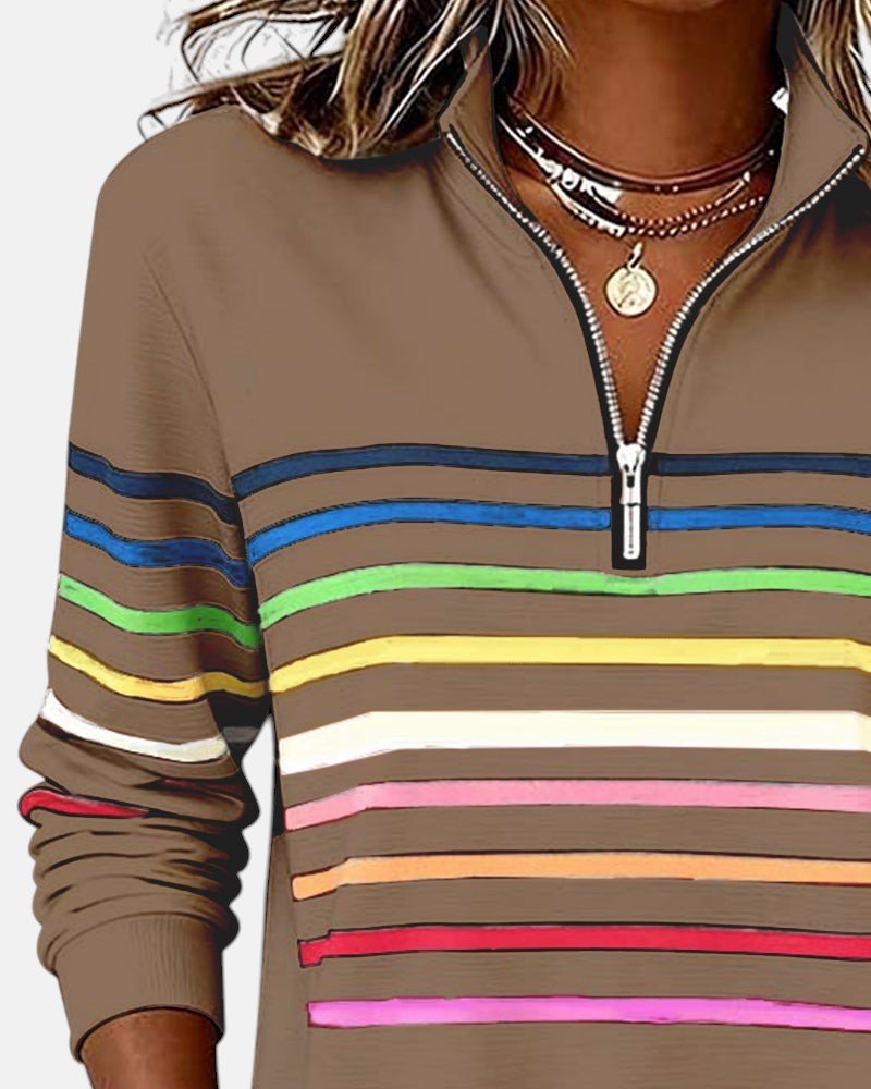 Madison | Felpa da donna con zip a 1/4