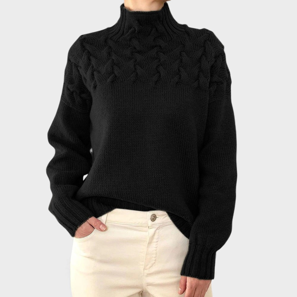 Nora™ | Maglione a maglia caldo con collo alto